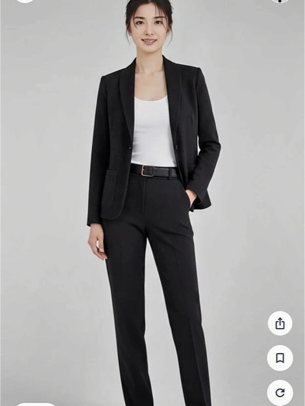 James Perse Shawl Collar Cotton Fleece Blazer Black Size 2